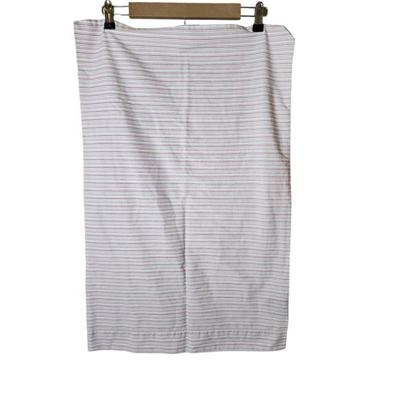 NAUTICA Red White Blue Striped Classic Preppy STANDARD Pillow Cases -Set of 2 - Picture 1 of 8